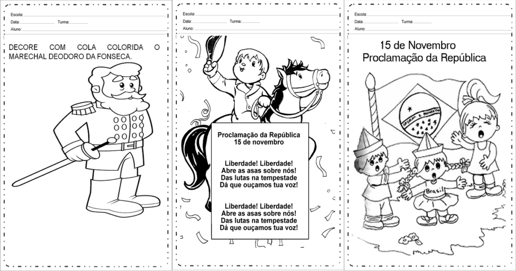 Desenhos da independência do Brasil para imprimir 
